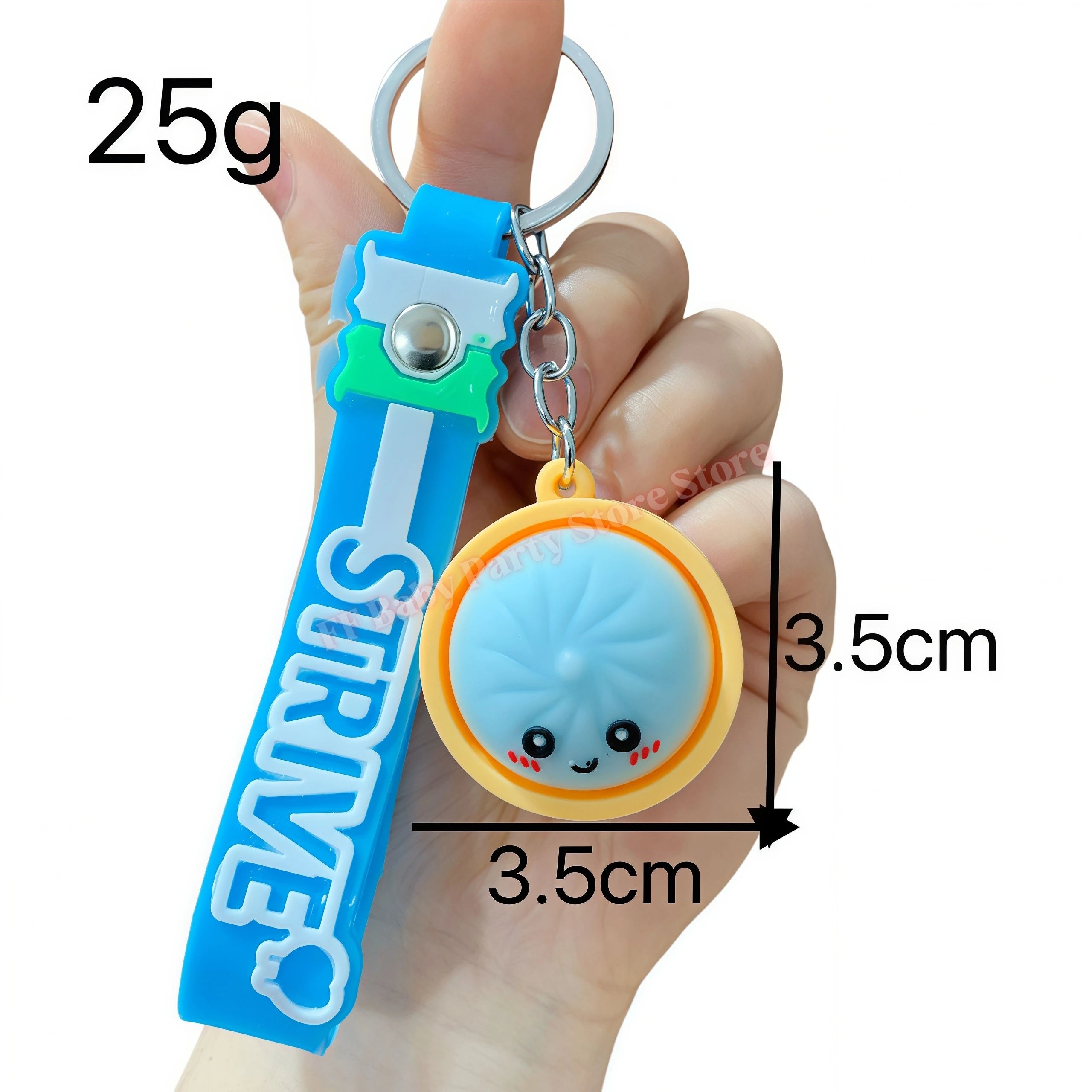 Dumpling Keychains Cute Baozi w/Steamer Random Color for Gift Bags Party Favors Wedding Favors for Guests Birthday Gift Supplies