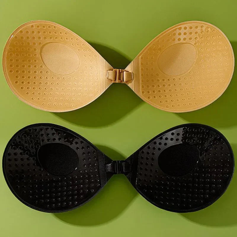Sexy One-piece Strapless Bra Pad Women Invisible Brassiere Underwear Breast Petals Adhesive Lift Up Stick Bralette Lingerie