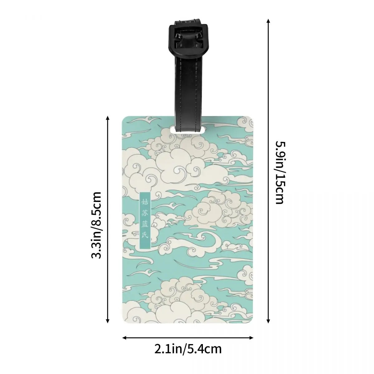 Custom Mo Dao Zu Shi Gusu Lan Logo Luggage Tag The Untamed TV Show Travel Bag Suitcase Privacy Cover ID Label