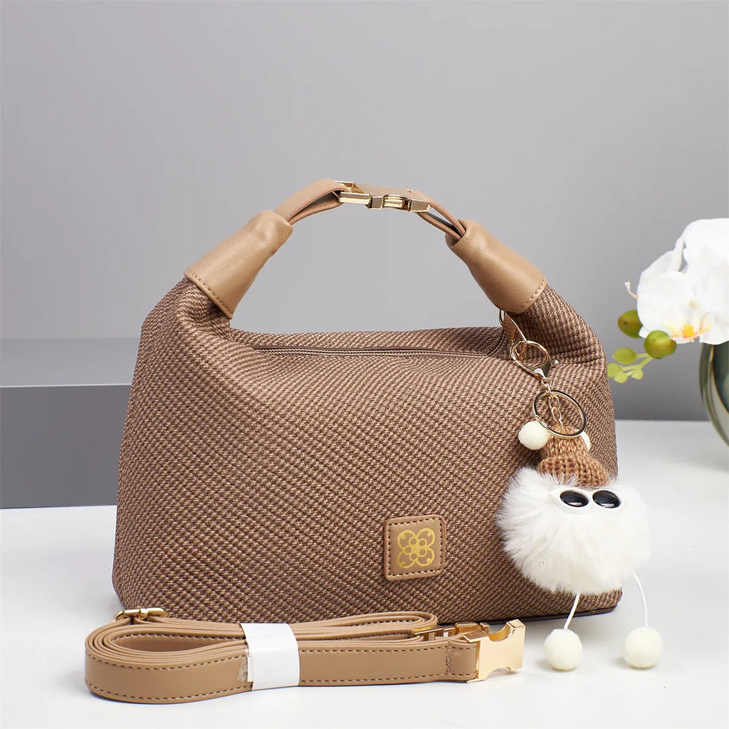 women's bag 2026 Popular crossbody pillow bag with cartoon accessories small square bag
