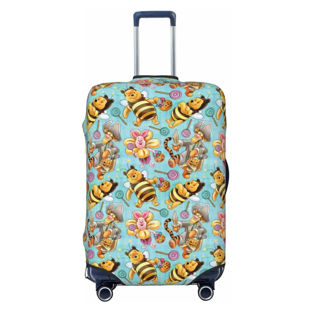 Custom W-Winnie Anime The Pooh Luggage Cover Fashion Suitcase Protector Covers Suit For 18-32 inch