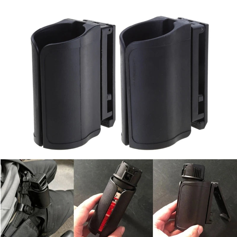Tactical Flashlight Holder Rotating Baton Holsters Spray Pouch Flashlight Pouch for Duty Belt Adjustable Baton Open Top 24BD