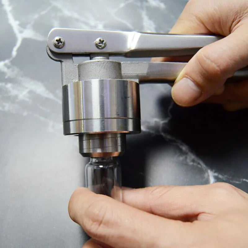 Stainless Steel Manual Crimper Vial Bottle Cap Sealer For 13/15/20mm Aluminum Plastic / кримпер Handheld Bottle Sealing Machine