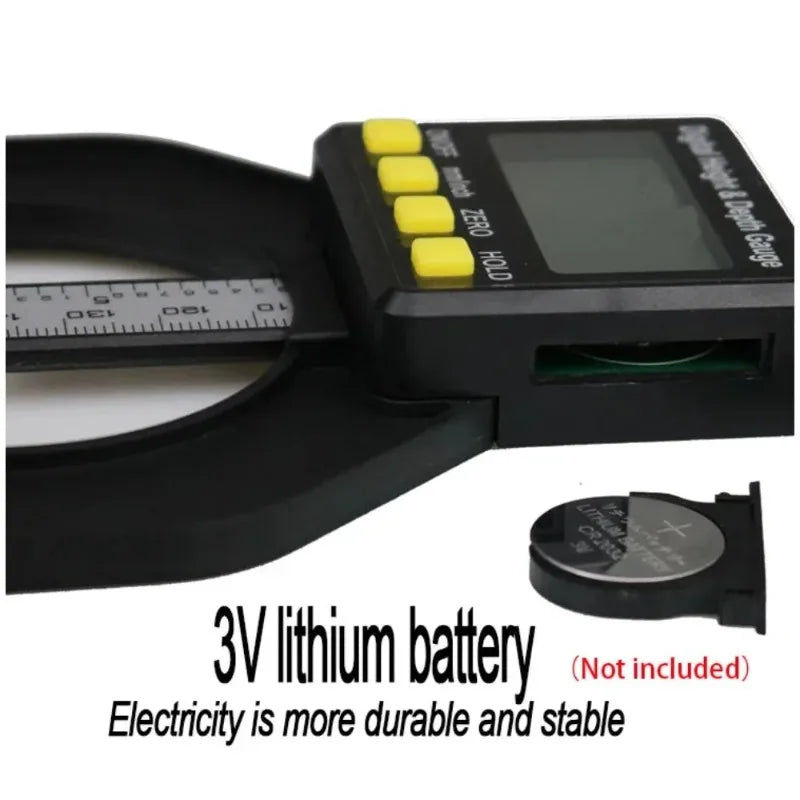 Digital Height Meter Electronic Height Depth Gauge Digital Display Woodworking Ruler Measure Tool 0‑80mm Magnetic Depth Gage