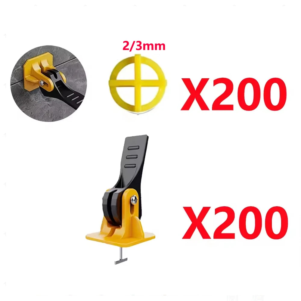 5-450pcs Floor Tile Leveling System Clips Construction Tools Tile Leveler Adjuster Locator Spacers Set for Porcelain Tile Wall