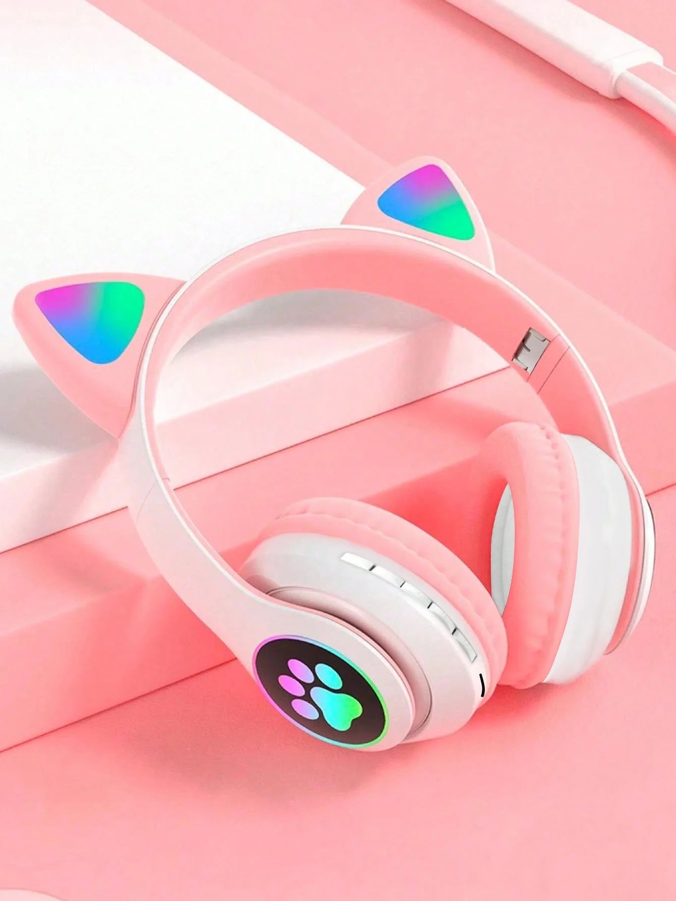 Wireless headphones, Jerry 5.0, long life, high sound quality, cat ears, listening to music/gaming wireless headphones