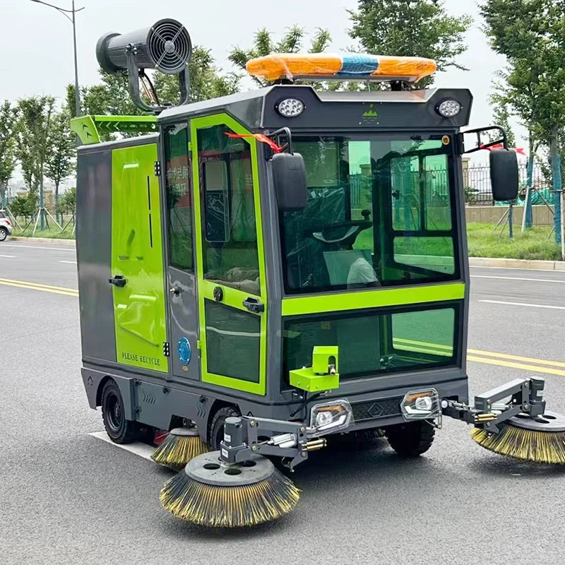 Electric Car Sweeper Battery Powered Floor Sweeper Machine Factory Workshop City Street Road Cleaning Truck
