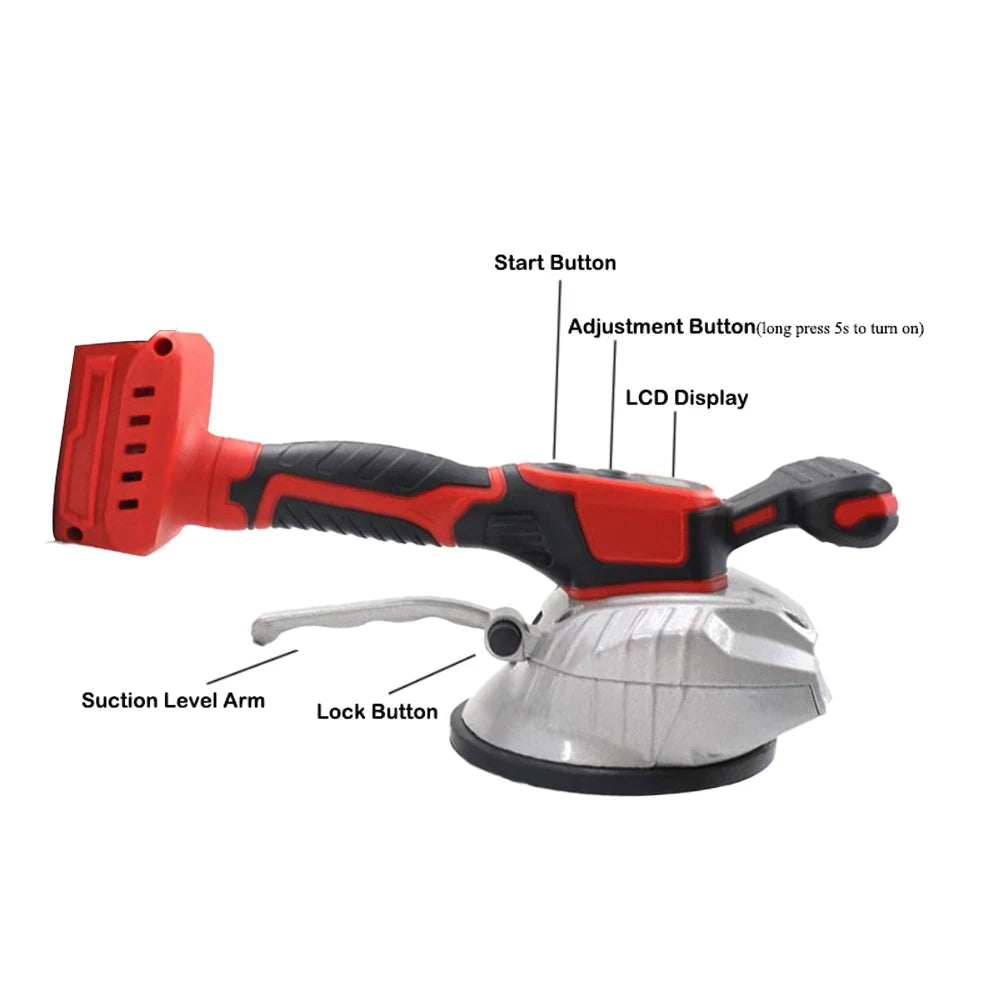 VILASTING Tile Tiling Machine High Loading Capacity Wall Floor Tile Laying Vibrating Tool 8 Gears Fit Milwaukee 18V Battery Pin