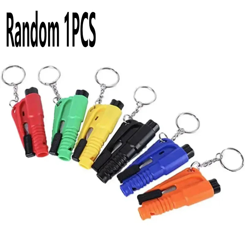 =2026new 3-in-1 Car Safety Hammer Window Breaker & Seat Belt Cutter Keychain Mutifunction Emergency Rescue Tool Auto Accessories