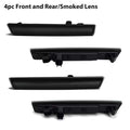 Smoked Lens Front Amber Rear Red LED Car Bumper Side Marker Turn Signal Lights Fender Flare Lamps For Dodge Challenger 2015-2023