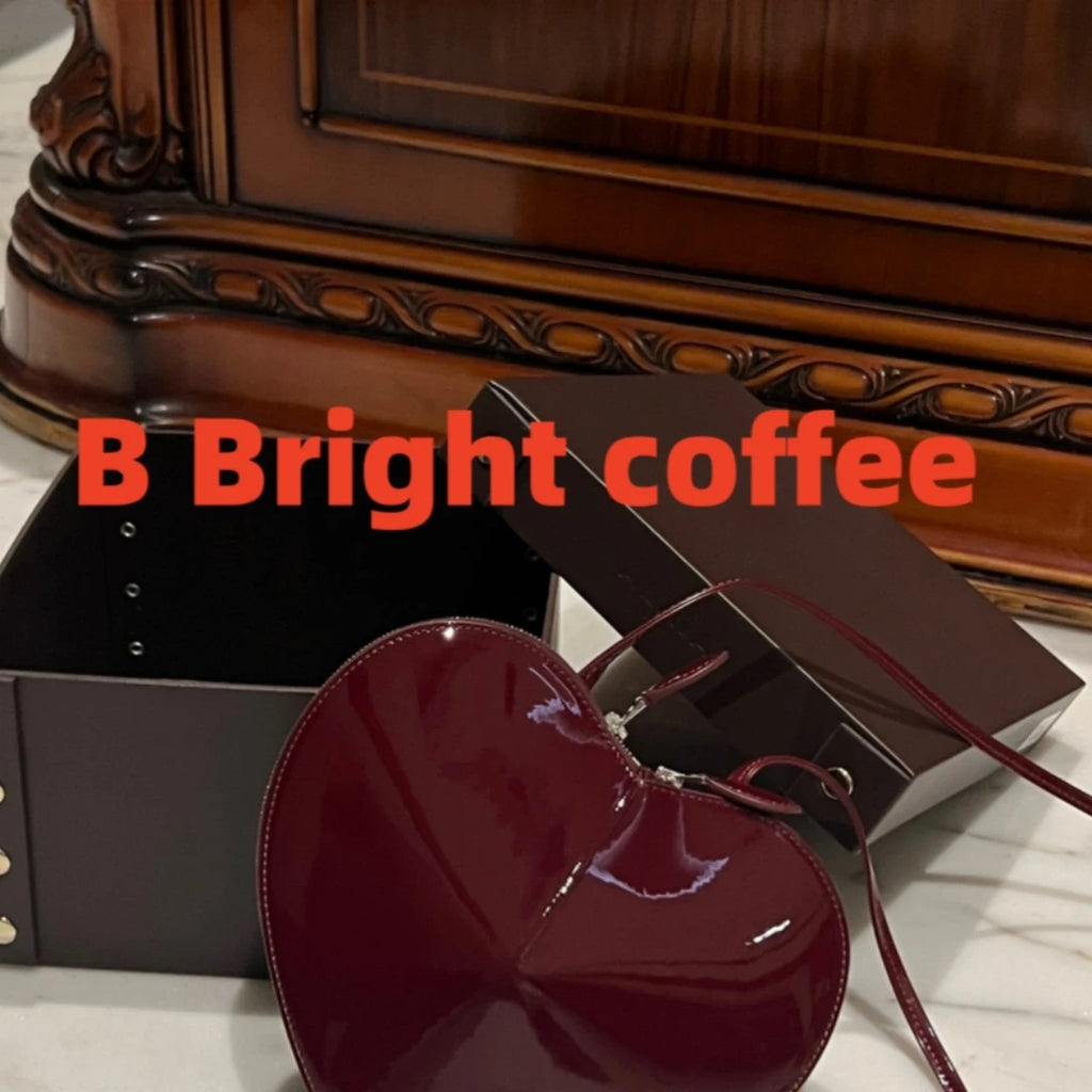 High-End Mini Love Bag Fashionable Peach Heart Box Bag Niche Design Stylish Bag Textured Single Shoulder Crossbody Bag Gift Box
