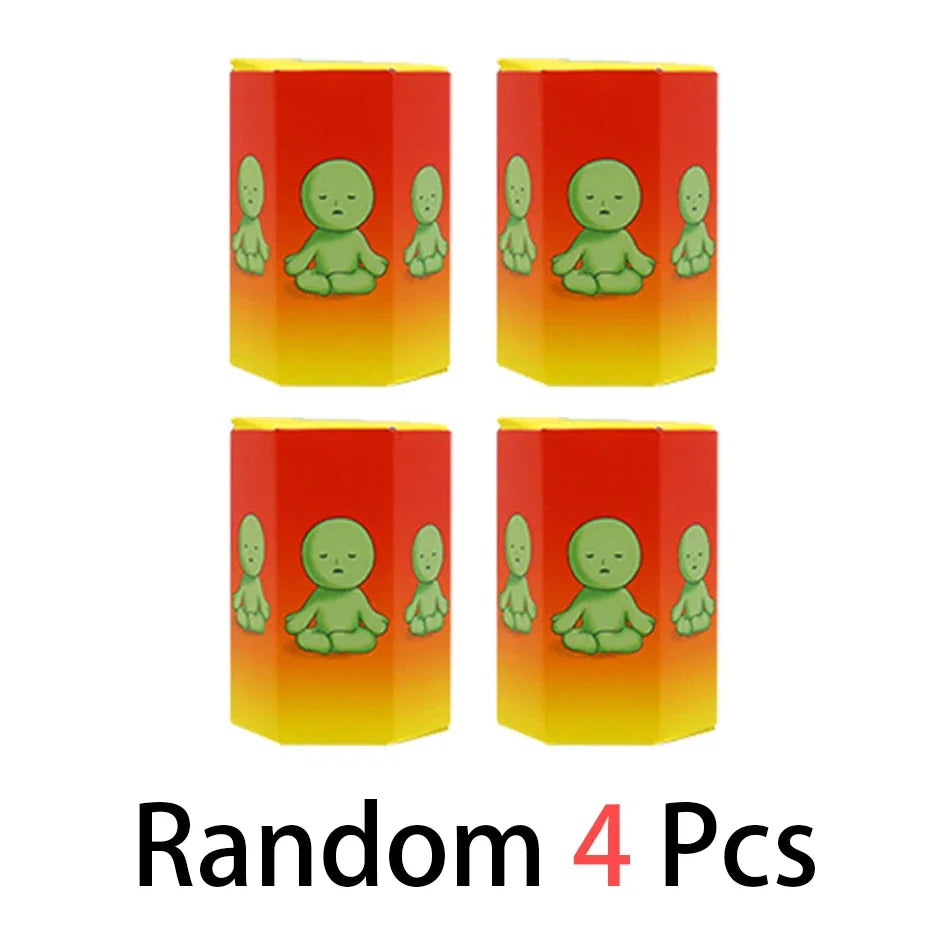5 Multiple Series Noctilucent Green Doll Blind Mystery Box Action Figures Decoration Desktop Model Toy For Gift Surprise