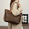 Stylish Vintage Inspired Designer Diaper Bag Women Luxury Leather Tote Large Capacity Elegant Crossbody Shoulder Bag Simple