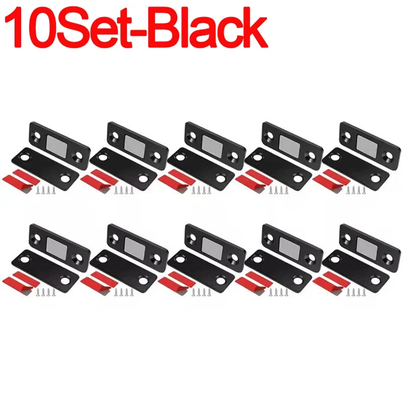 20/1Set Invisible Magnets Cabinet Catches Strong Magnetic Door Stopper Patch Adhesive Furniture Drawer Window Door Closer Latch