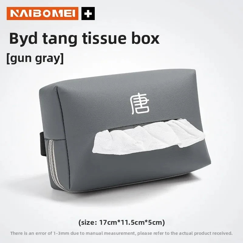 Anti-Scratch Car Armrest Tissue Box for BYD Seal Dolphin Yuan Plus Seal U Frigate 07 Tang EV Han EV Song Pro Auto Accessories