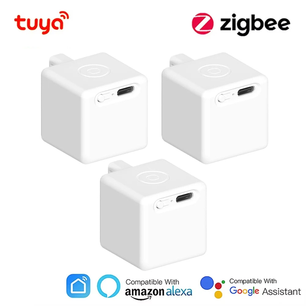 Tuya Smart Touch Finger Robot ZigBee 3.0 Chargeable Switch Button  Pusher Bot Remote Control App Support Alexa Google Home Alice