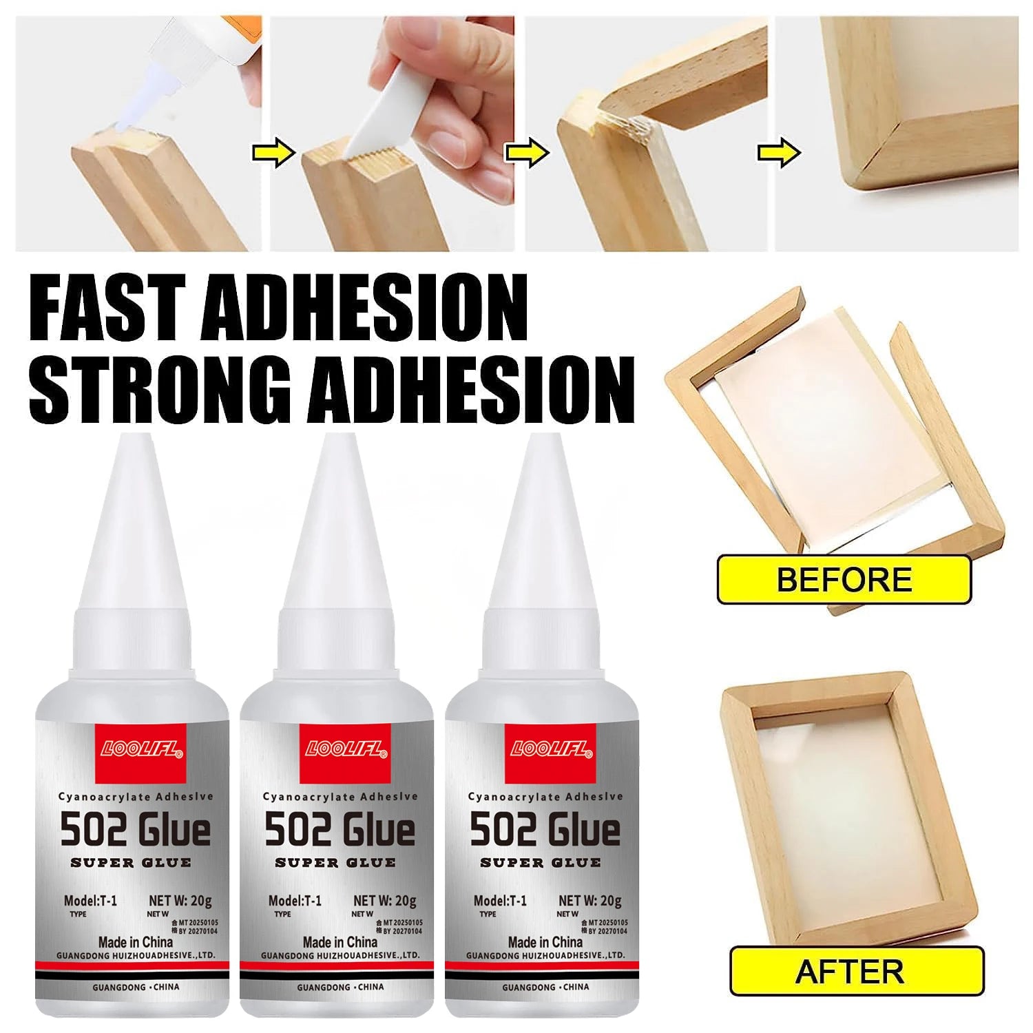Super Glue , Super Fast, Thin  Strong Adhesive Superglue, Cyanoacrylate Glue for Hard Plastics, DIY Craft, Ceramics, Metal Etc