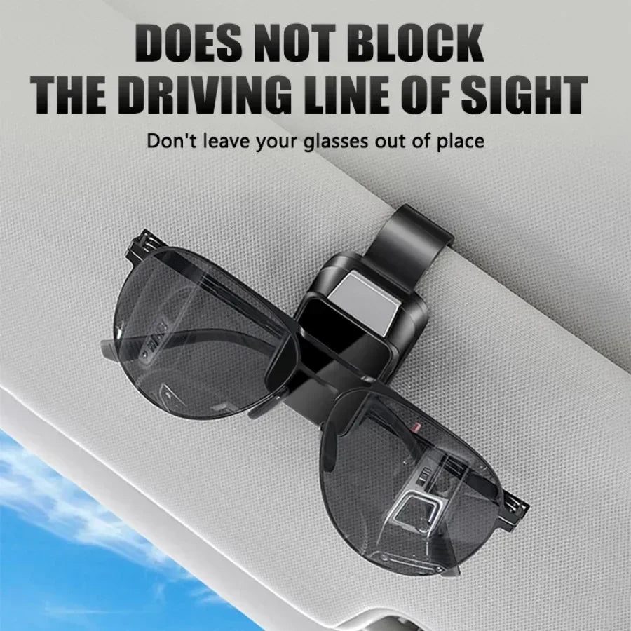 1pcs car glasses holder-car interior sun visor sunglasses storage arrangement, multi-function holder for all cars.