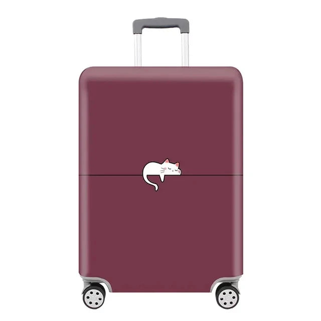 Hot Thick Elastic World Luggage Protective Cover Zipper Suit for 18-32 Inch Bag Suitcase Covers Trolley Cover Travel Accessories