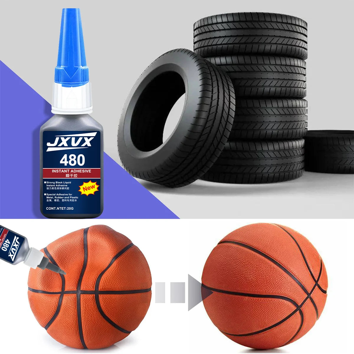 502(clear)&480 (Black) Super Glue Instant Quick-drying Black Cyanoacrylate Adhesive Vulcanizong Rubber Glue Leather components for automotive and mechatronic systems Strong Bond Liquid Glue Tool 1-3pcs.