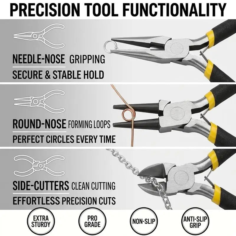 Multifunction Stripping Needle Pliers Long Nose Steel Cutting Clamping Pliers Tools For DIY Small Jewelry Accessory