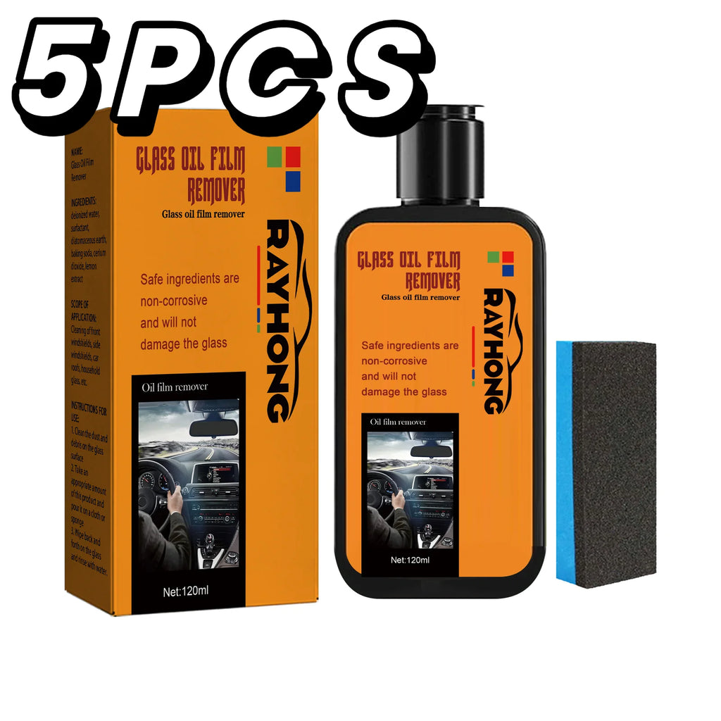 Car Glass Oil Film Remover Glass Polishing Compound Windshield Cleaner Car Glass Polishing Clear Window Auto Detailing
