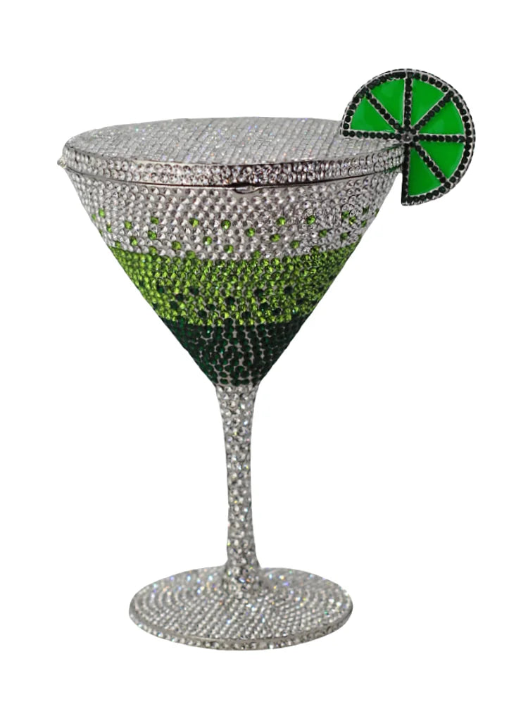 Martin Cocktail Cup Diamond Evening Bag New Arrival Crystal Bridal Handbag Dinner Clutches Female Crystal Purse Rhinestone Bags