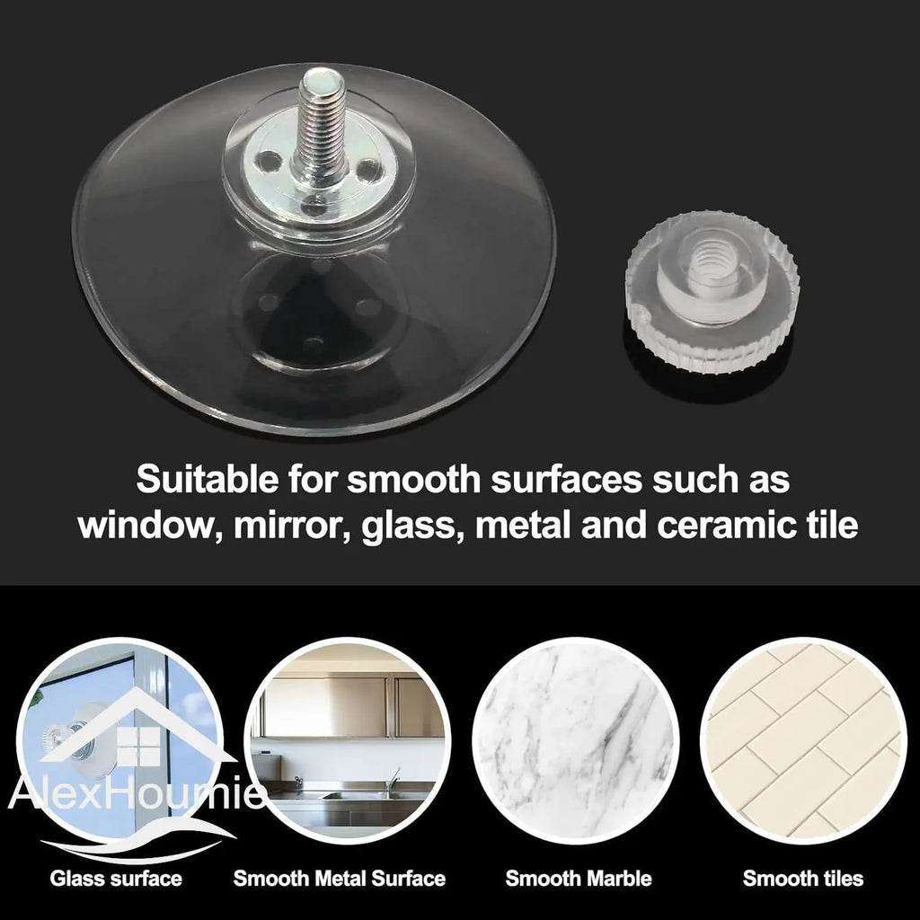 20PCS Adhesive Suction Holder Rubber Sucker Pad with Screw 25/32/41/53mm Plastic Sucker Pad Holder PVC Sucker with Screw Nut