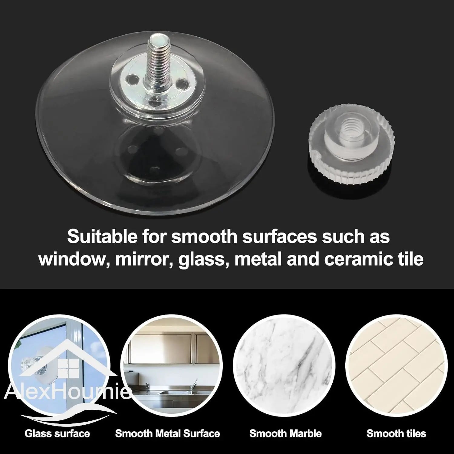 20PCS Adhesive Suction Holder Rubber Sucker Pad with Screw 25/32/41/53mm Plastic Sucker Pad Holder PVC Sucker with Screw Nut