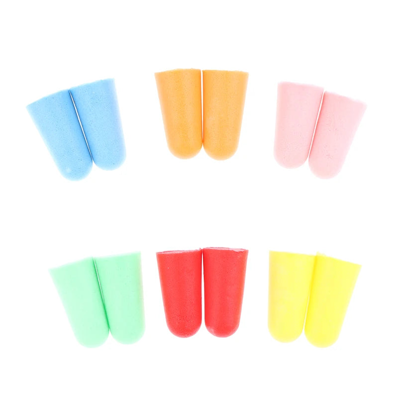 Noise Reduction Earplugs for Sleeping 20Pcs Soft Foam Reusable Sound Blocking Hearing Protection Comfortable for Travel