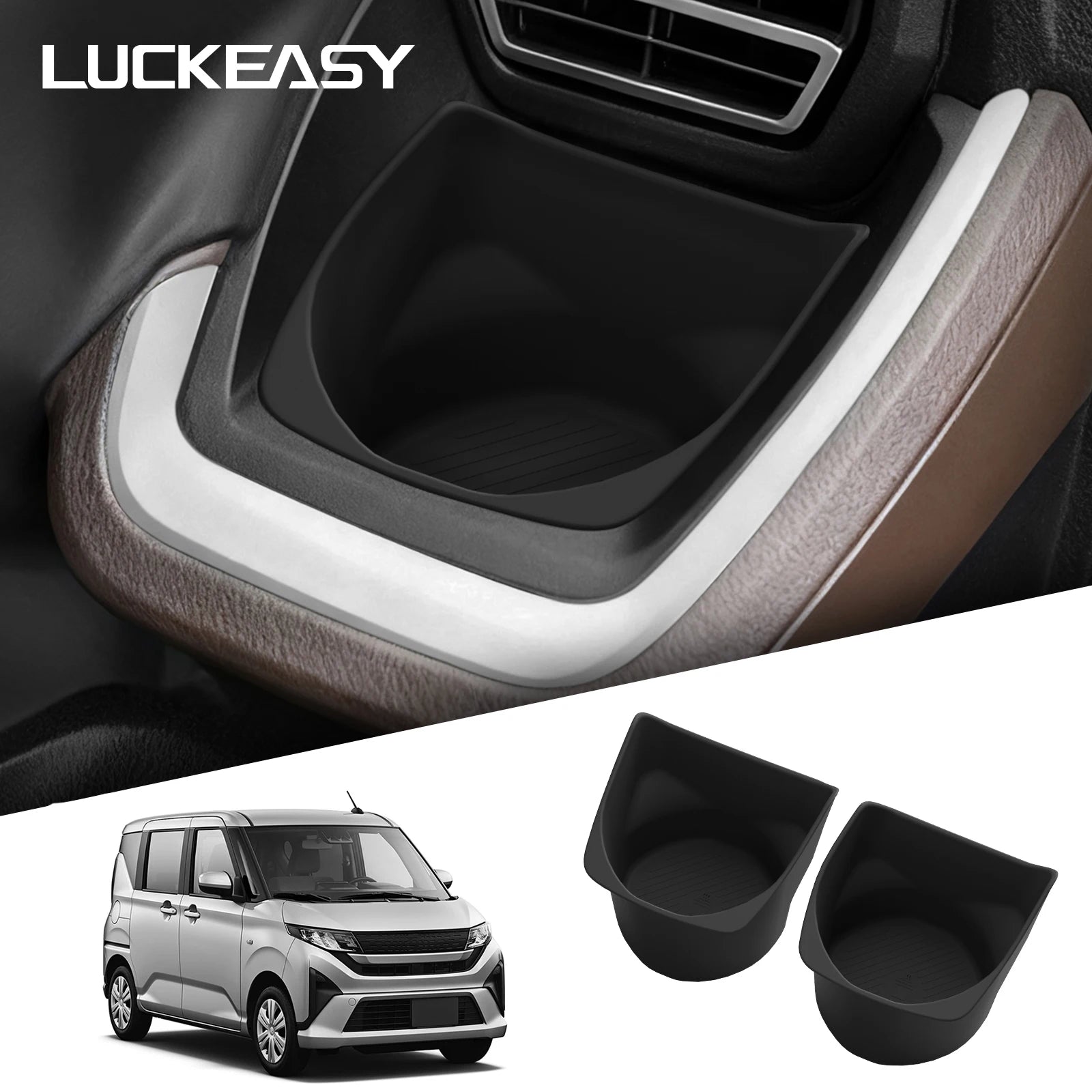 for Daihatsu MOVE LA850S/LA860S 2025 Car Cup Holder Water Cup Storage Case Dashboard Drinks Holder Interior Accessories 2pcs