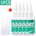 Strong Adhesive, Welding Glue, 502 Glue, Quick-Drying in Three Seconds, Transparent Office Glue, Fast-Drying, Strong, Suitable for Various Material Surfaces: Plastic, Glass, Acrylic, Metal