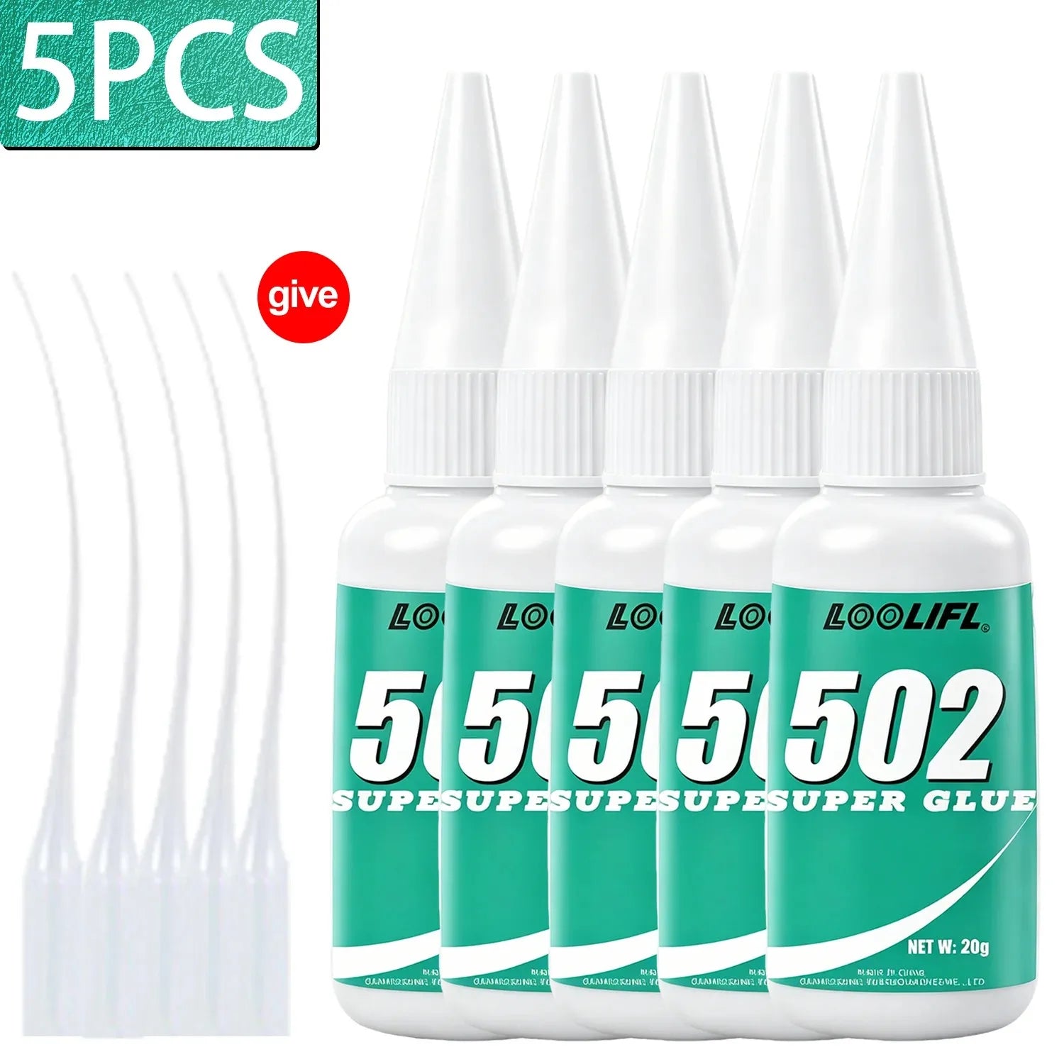 Strong Adhesive, Welding Glue, 502 Glue, Quick-Drying in Three Seconds, Transparent Office Glue, Fast-Drying, Strong, Suitable for Various Material Surfaces: Plastic, Glass, Acrylic, Metal