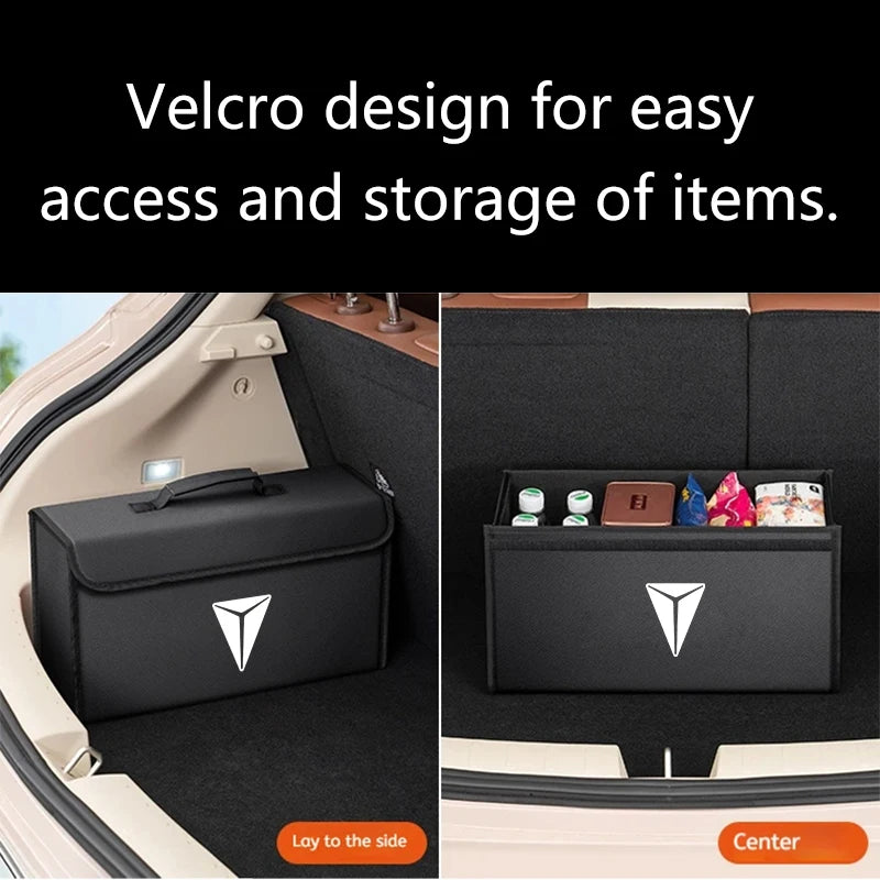 Car Trunk Storage Box Organizer Foldable Stowing Tidying Bag For CHANGAN Deepal S07 S7 SL03 2024 2025 Car Storage Accessories
