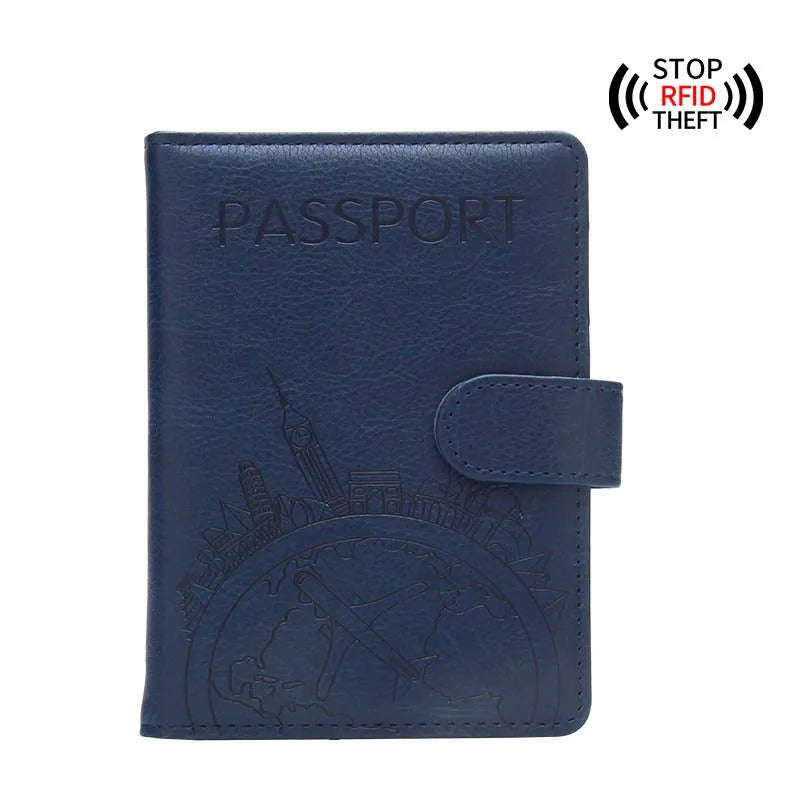 Antimagnetic&Anti-theft Global Tourism Passport Cover Wallet Bag Men Women ID Address Card Holder Portable Travel Accessories