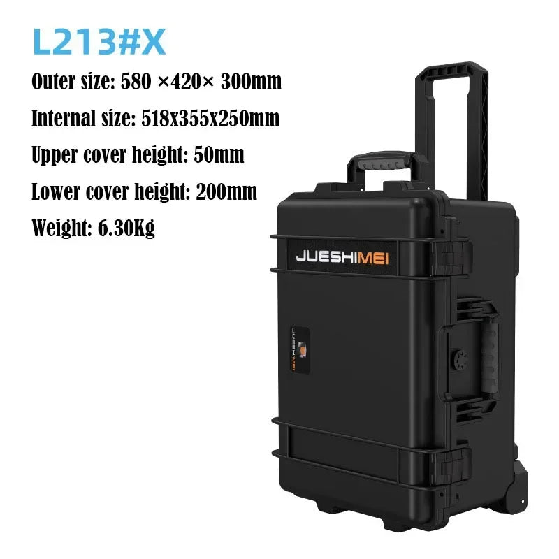 Pull Rod Toolbox Plastic Waterproof Outdoor Sealing Equipment Aviation Instruments Photography Equipment Safety Protection Box