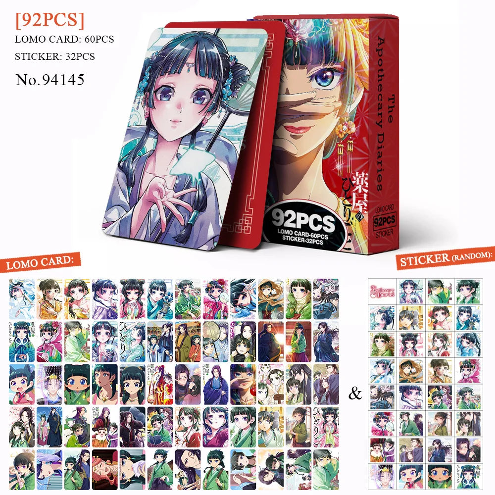 30-92Pcs/Set Anime Card Lomo Card Mini Sticker Print Pictures Postcard Games Card Fans Collection Cards Gifts