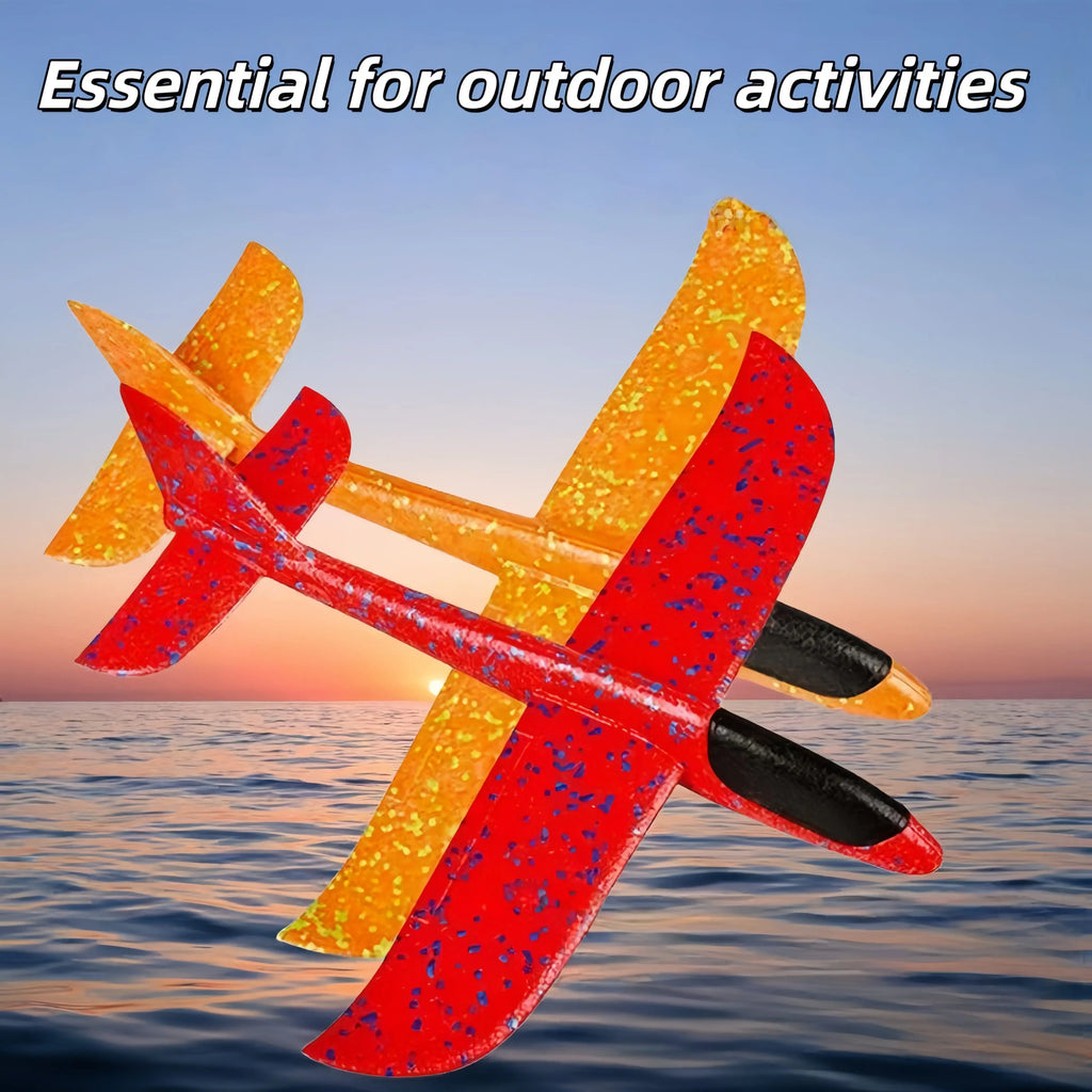 Foam Glider Hand Throwing Aircraft Toys Outdoor Boy Large Model Glider Outdoor Essential Gift