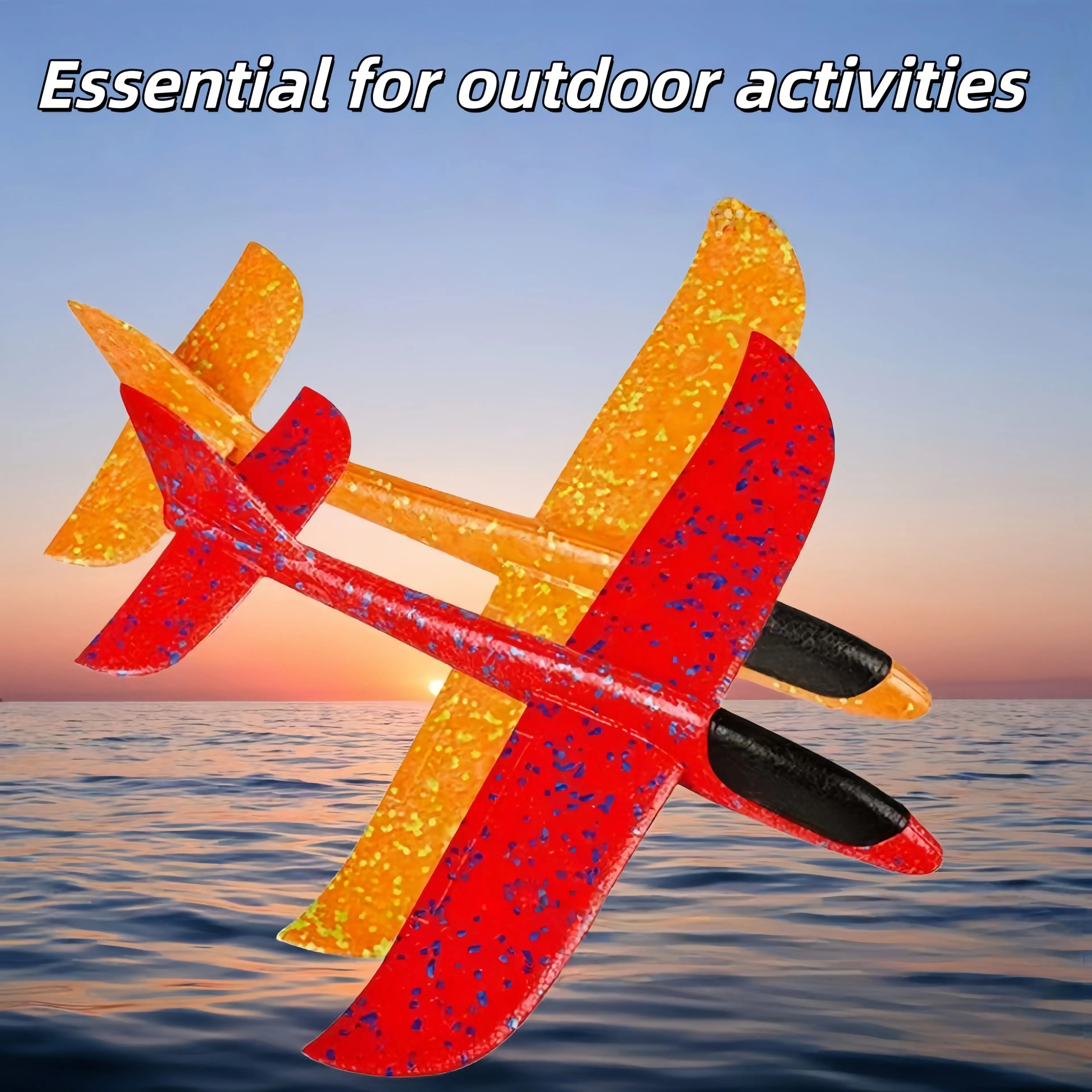 Foam Glider Hand Throwing Aircraft Toys Outdoor Boy Large Model Glider Outdoor Essential Gift