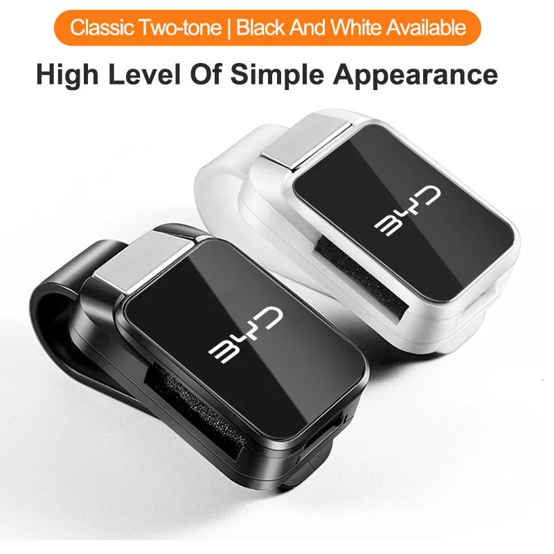 Car Visor Sunglasses Clip For Byd Seagull Dolphin Sealion 7 6 Atto 3 Song Qin Pro Tang F0 F3 F6 Eyeglass Holder Glasses Storage