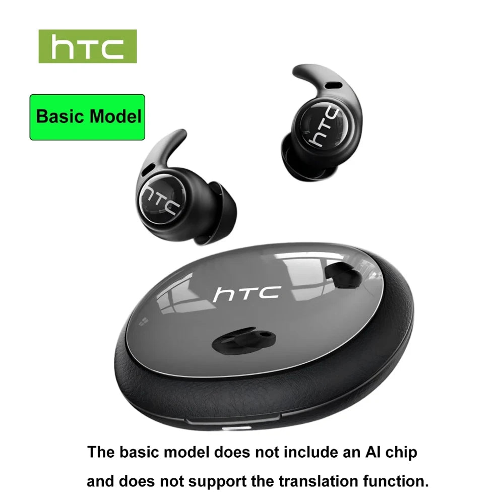 Sleeping Noise Reduction Earbuds HTC Original NE76 AI Translation Wireless Bluetooth Earphones HIFI Music Stereo Sound Headphone
