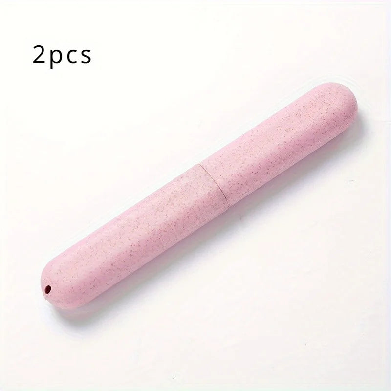Portable Travel Toothbrush Holder, Toothbrush Storage Box Protective Box Toothbrush Tube Container, Suitable for Home and Travel