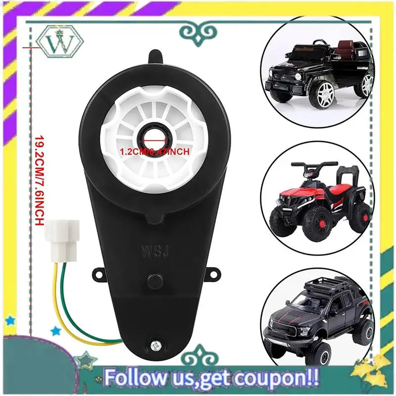 Upgraded 24V Kids Ride On Car Gearbox 24V 40000RPM Motor 2Pcs Electric Motor Gearbox Motorcycles High Speed RS555 Drive Engine