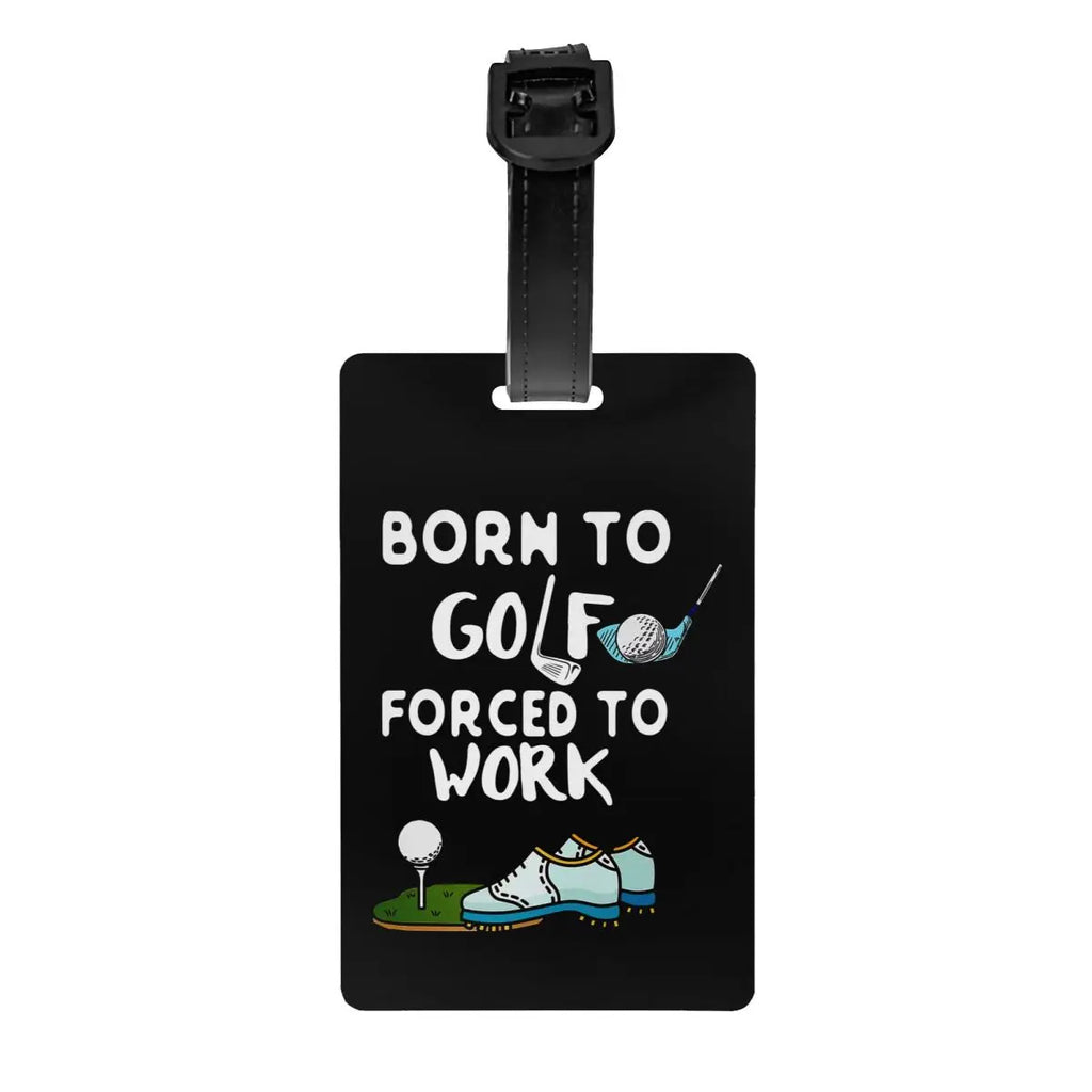 Custom Golf And Beer Luggage Tag Privacy Protection Baggage Tags Travel Bag Labels Suitcase