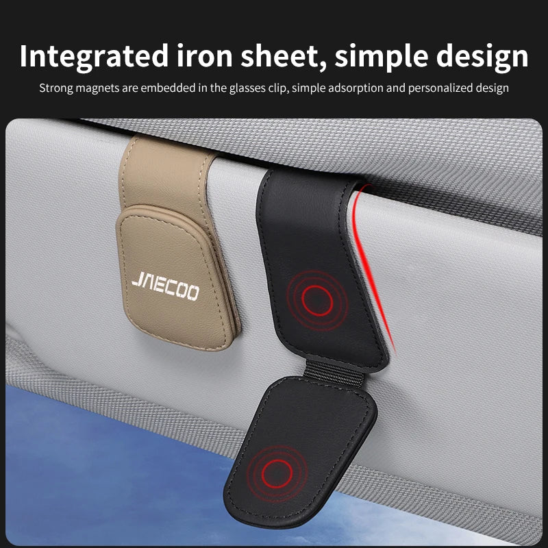 Car Sunglasses Holder Clip for Chery Jaecoo J7 J8 J5 7 Phev 2025 2024 2023 Sun Visor Glasses Box Auto Interior Accessories