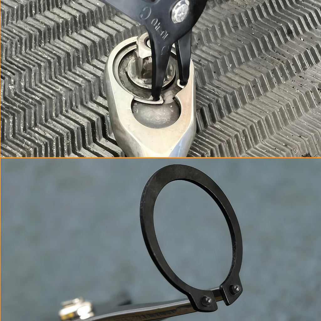 Circlip Pliers 2 in 1 Internal and External Dual Purpose Pliers External Spring Pliers Large Retaining Ring Removal Tool