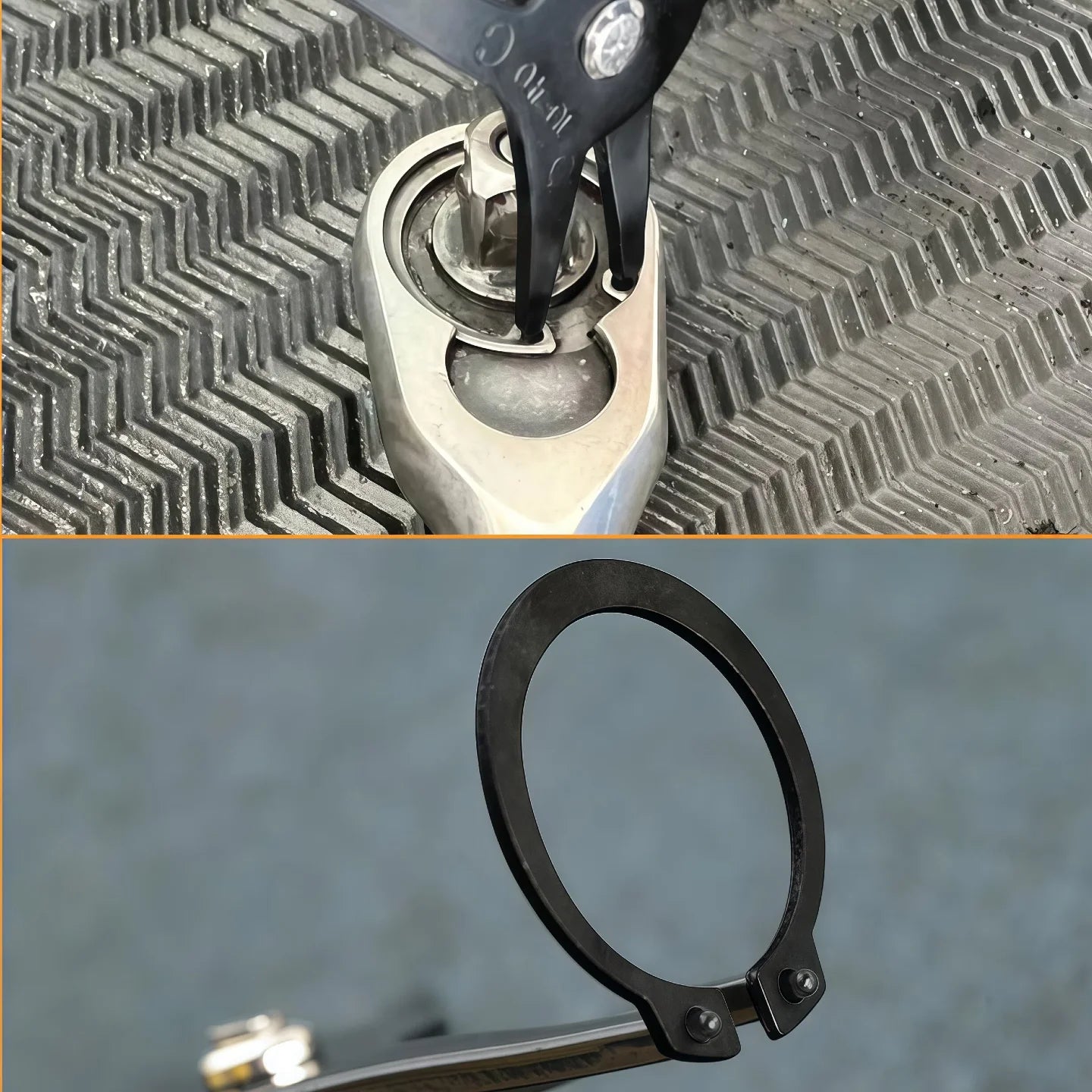 Circlip Pliers 2 in 1 Internal and External Dual Purpose Pliers External Spring Pliers Large Retaining Ring Removal Tool