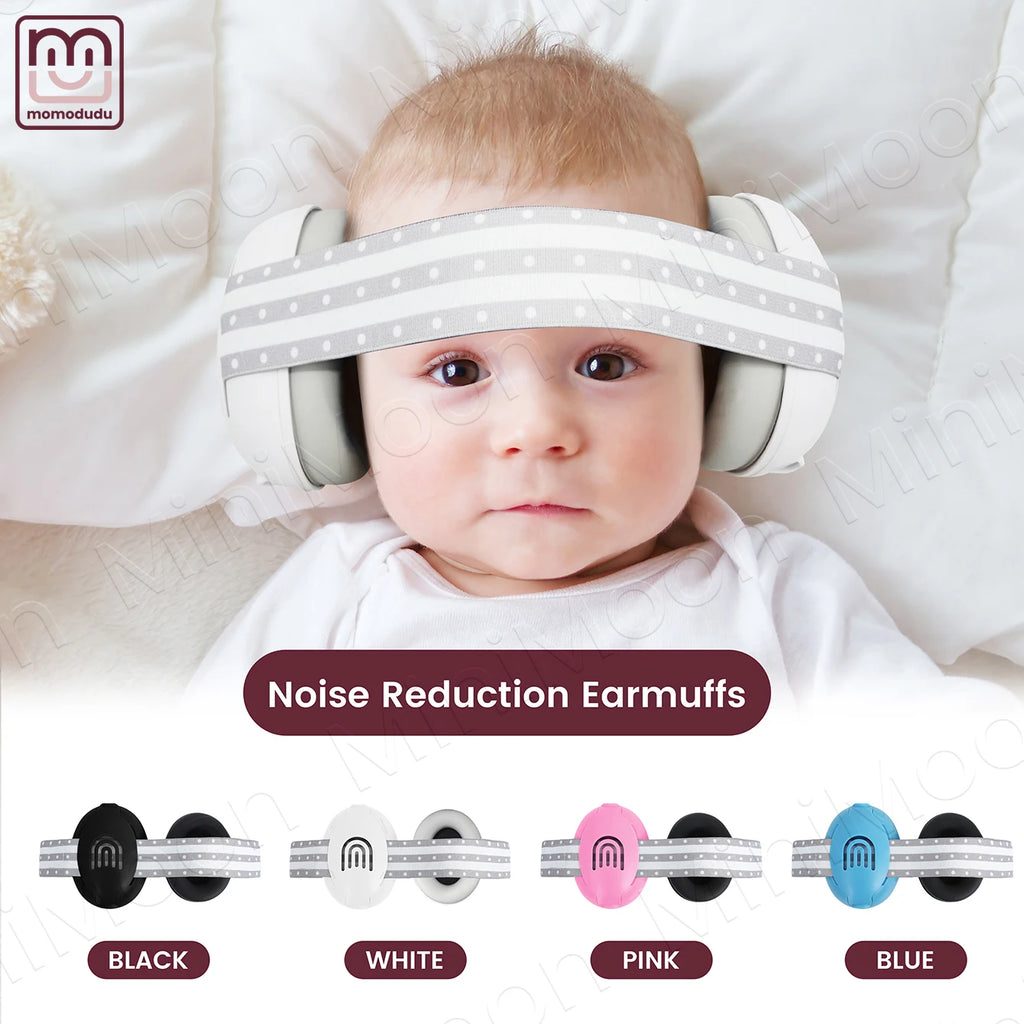 Adjustable Baby Earmuffs, Noise Reducing Headphones for Infant, Ideal for Travel & Sleep