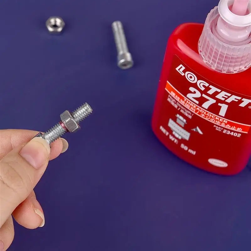 50ML Threadlocker High Strength Threadlocker Impact Resistance Anaerobic Threadlocker Adhesive Caulk Adhesives Sealer Hardware
