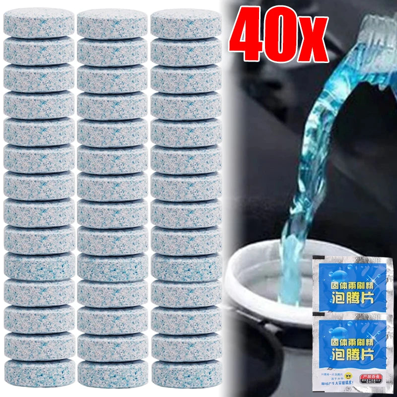 Car Windscreen Wiper Solid Cleaner Effervescent Tablets Cleaning Universal Windshield Window Glass Water Dust Washing Cleaner